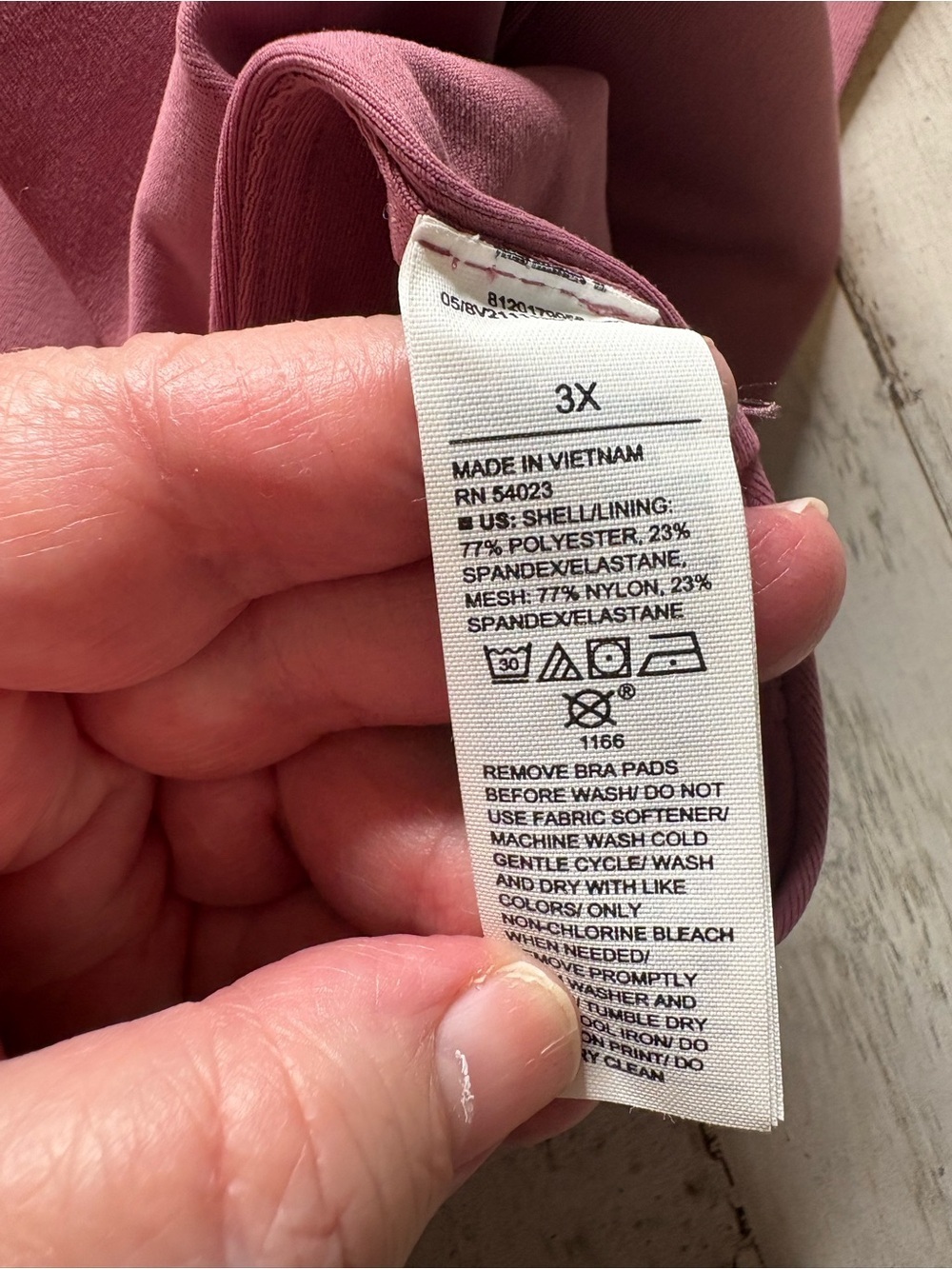 Old Navy Active Powersoft Med Support Sports Bra - Dusty Rose Plus Size 3X - Picture 9 of 11